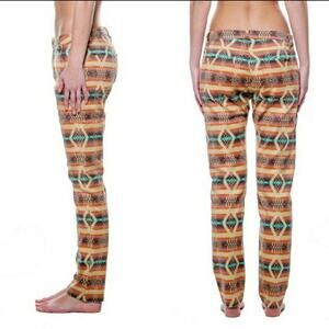 Chip Foster Southwest Boho Print slouch skinny jean sz 25